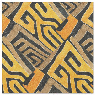 Impresión contemporánea africana de tela de barro