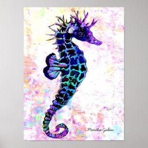 Impresión creada artista del poster del Seahorse