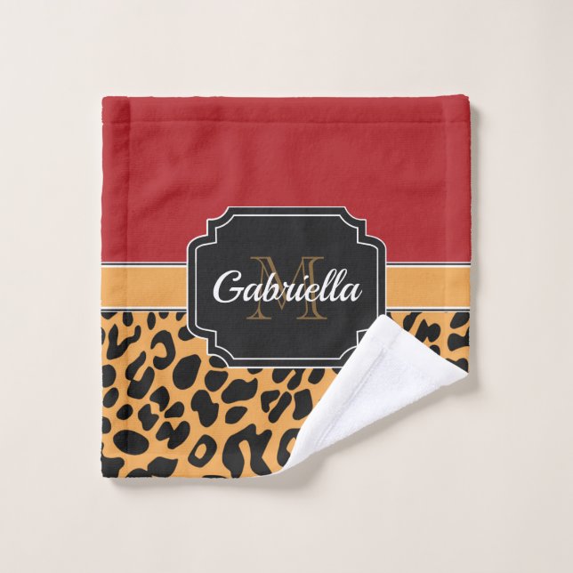 Impresión Cute Leopard (Toallita)