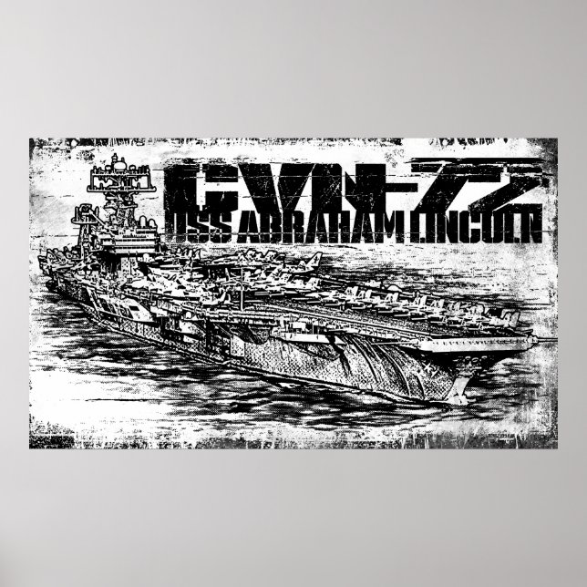 Impresión CVN-72 Abraham Lincoln (Frente)