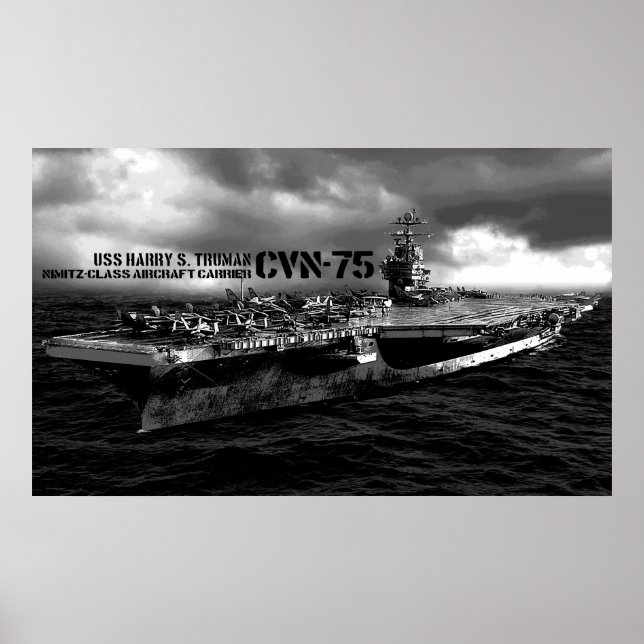 Impresión CVN-75 Harry S. Truman (Frente)