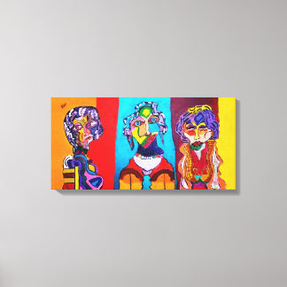 IMPRESIÓN DE 24" X 12" DE CANVAS RETRASADAS ABSTRA