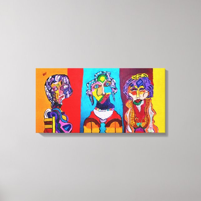 IMPRESIÓN DE 24" X 12" DE CANVAS RETRASADAS ABSTRA (Anverso)