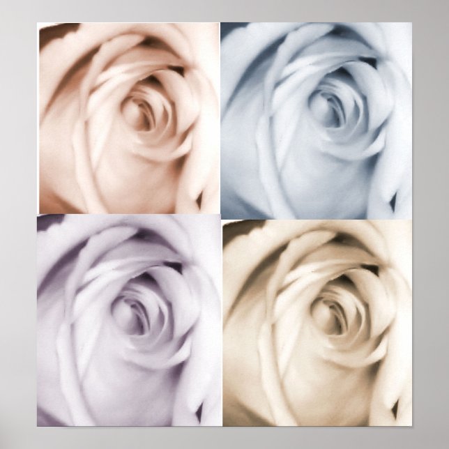 Impresión de 4 rosas (Frente)