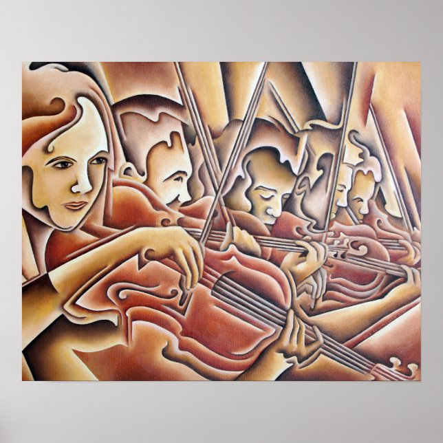 Impresión de 5 violines (Frente)