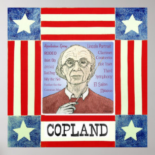 Impresión de Aaron Copland