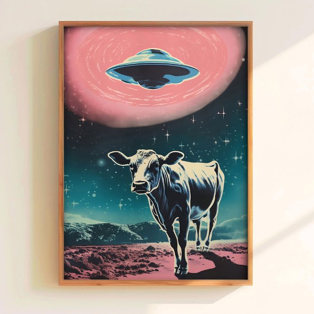 Impresión de Abducción de Vaca Impresión Divertida (Subido por el creador)