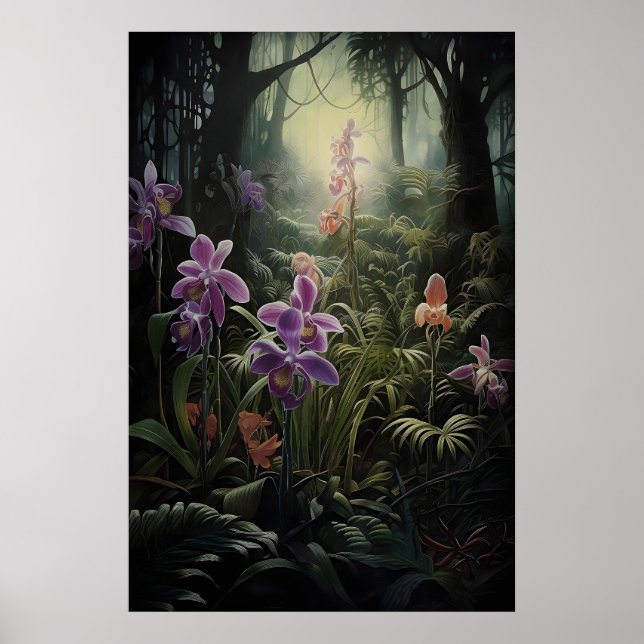 Impresión de Academia Oscura Orquídea, Bosque Salv (Frente)