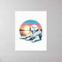 Impresión de acuarela de Akbash