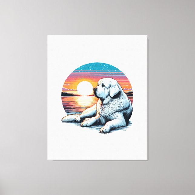 Impresión de acuarela de Akbash (Anverso)