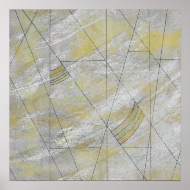 Impresión de acuarela de líneas de reproducción (Frente)