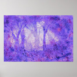 Impresión de acuarela eufórica silvestre