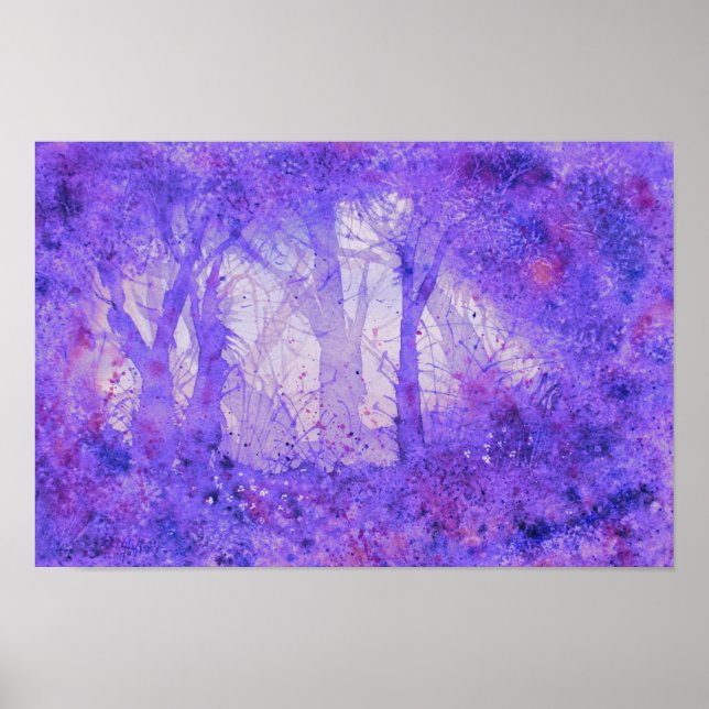 Impresión de acuarela eufórica silvestre (Frente)