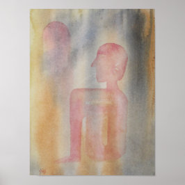 Impresión de acuarela Noche De La Luna Roja