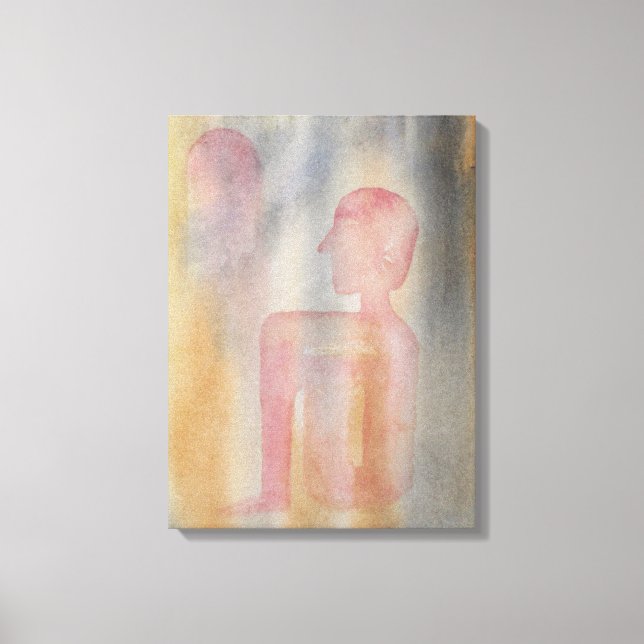 Impresión de acuarela Noche De La Luna Roja (Anverso)