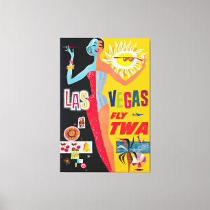 Impresión de afiches de viaje de Las Vegas USA