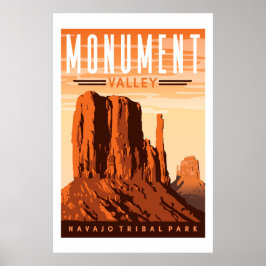 Impresión de afiches de viajes en Monument Valley