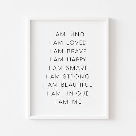 Impresión de afirmación infantil