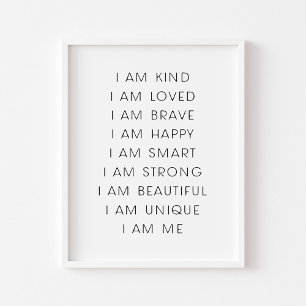 Impresión de afirmación infantil