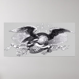 Impresión de águila de guerra revolucionaria