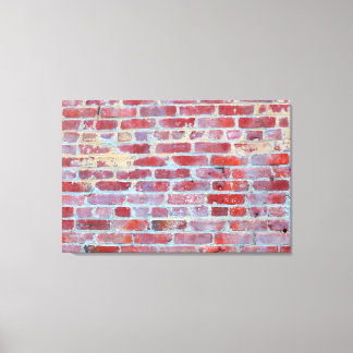Impresión de ajuste de lienzo en pared de ladrillo
