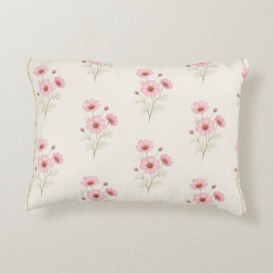 Impresión de almohada de flor de nacimiento de Oct