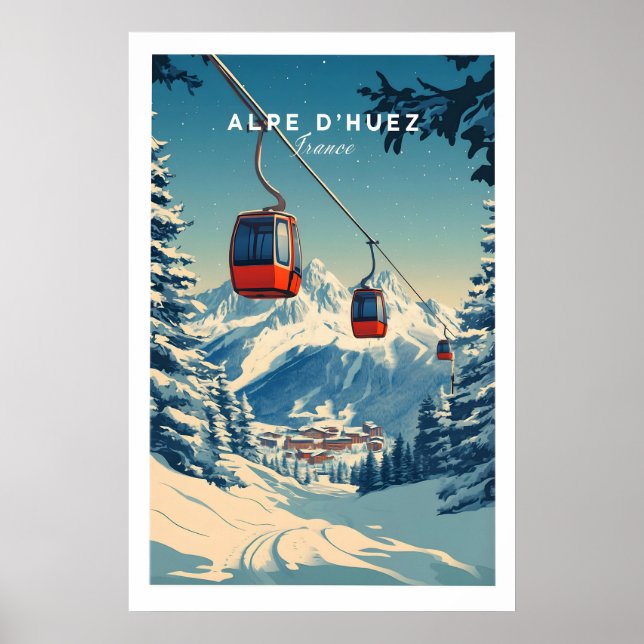 Impresión de Alpe dHuez Francia 1 (Frente)