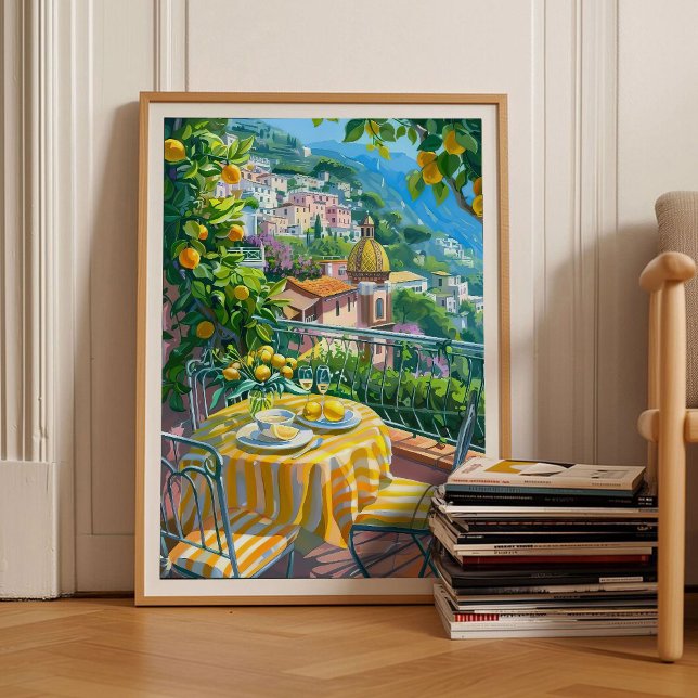 Impresión de Amalfi Ilustración de la Costa de Ama (Subido por el creador)