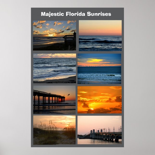 Impresión de amaneceres de Florida, papel de póste (Frente)