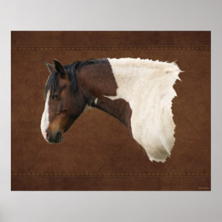 Impresión de amante de caballo indio americano pin