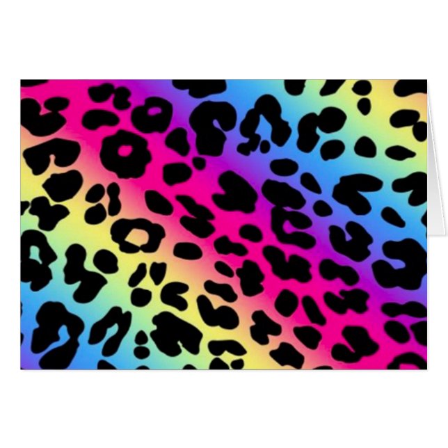 Impresión de animales arco iris (Anverso (Horizontal))