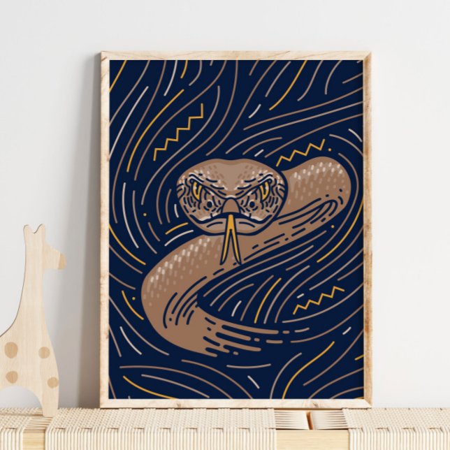 Impresión de animales de serpiente de Zodiac | Imp (Subido por el creador)