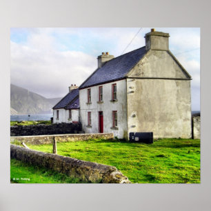 Impresión de antiguo granjero irlandés