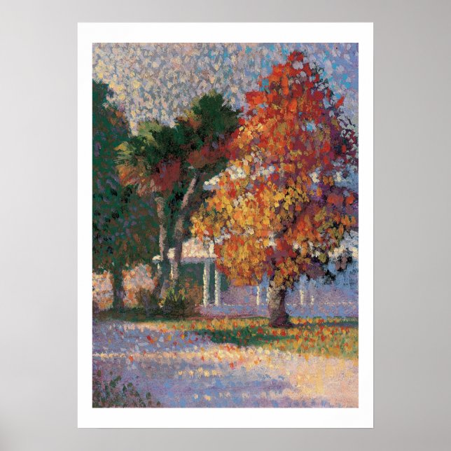 Impresión de arboles de arce y palma (Frente)