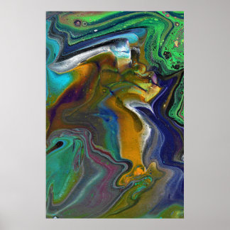 Impresión de arte abstracto colorido indeciso 3