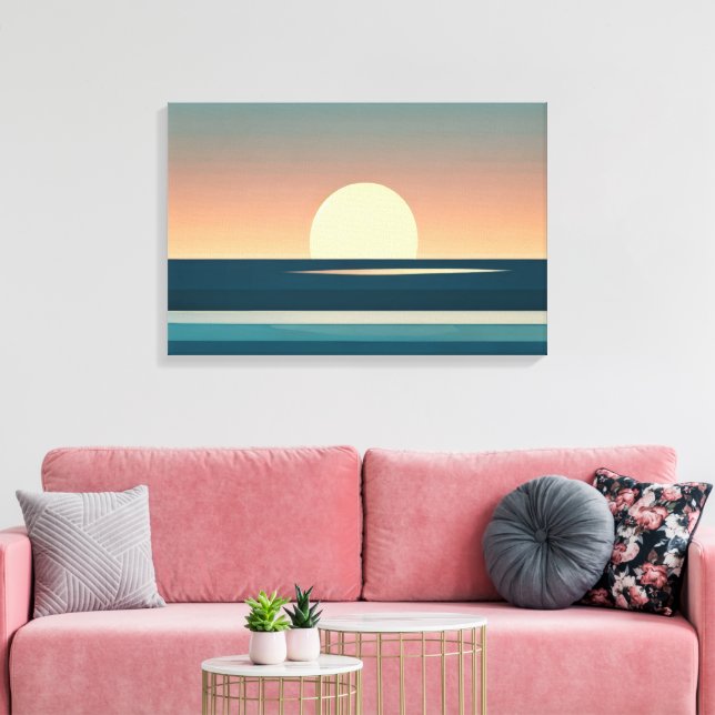 Impresión de arte abstracto de Costa Soleada (Insitu (Sala de estar))