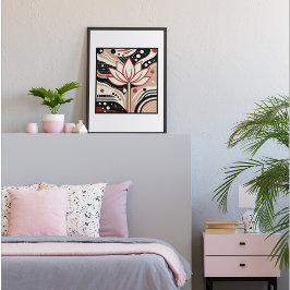 Impresión de arte abstracto de Zen Lotus