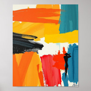 Impresión de arte abstracto minimalista de líneas