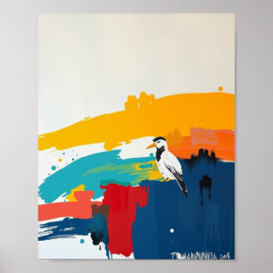 Impresión de arte abstracto minimalista de líneas