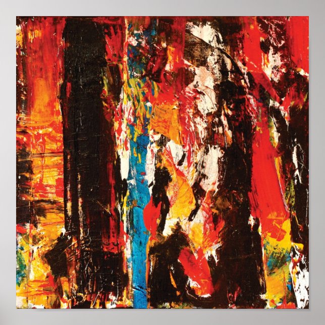 Impresión de arte abstracto moderno (Frente)