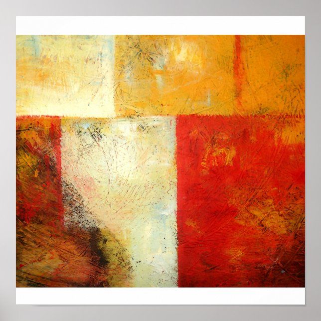 Impresión de arte abstracto original - Pinturas mu (Frente)