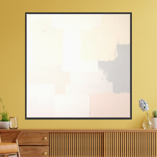 Impresión de Arte Abstracto Pastel Neutro en Pared