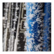 Impresión de arte acrílico de escarcha de invierno