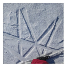 Impresión de arte acrílico Estrella de esquí