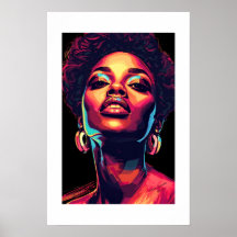Impresión de arte africano