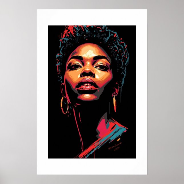 Impresión de arte africano (Frente)