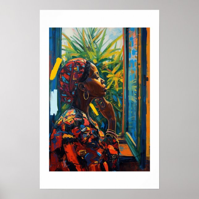 Impresión de arte africano (Frente)