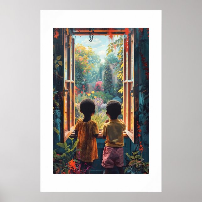 Impresión de arte africano (Frente)
