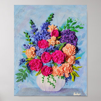 Impresión de arte alegre brillante