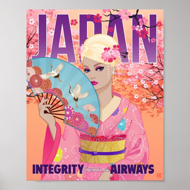 Impresión de arte alegre en Japón (Frente)